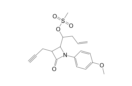 (3SR,4SR)-4-[(RS)-1-Hydroxy-3-bentenyl]-1-(p-methoxyphenyl)-3-(propynyl)-2-azetidinone methanesulfonate