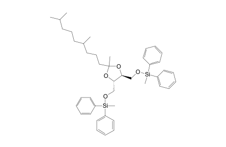 (4S,5S)-4,5-bis{{[(methyl)diphenylsilyl]oxy}methyl}-2-[(RS)-4,8-dimethylnonyl]-2-methyl-1,3-dioxolane