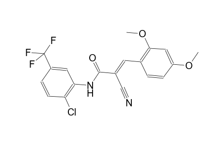 (2E)-N-[2-chloro-5-(trifluoromethyl)phenyl]-2-cyano-3-(2,4-dimethoxyphenyl)-2-propenamide