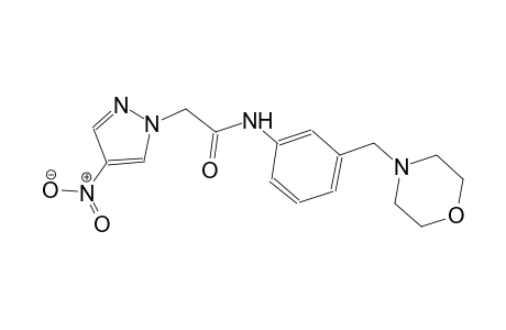 N-[3-(4-morpholinylmethyl)phenyl]-2-(4-nitro-1H-pyrazol-1-yl)acetamide