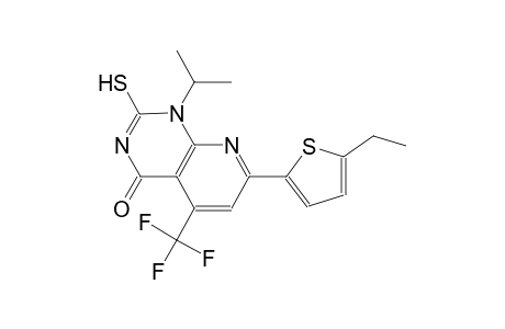 pyrido[2,3-d]pyrimidin-4(1H)-one, 7-(5-ethyl-2-thienyl)-2-mercapto-1-(1-methylethyl)-5-(trifluoromethyl)-
