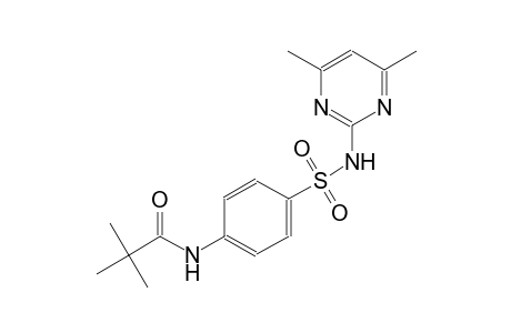 N-(4-{[(4,6-dimethyl-2-pyrimidinyl)amino]sulfonyl}phenyl)-2,2-dimethylpropanamide