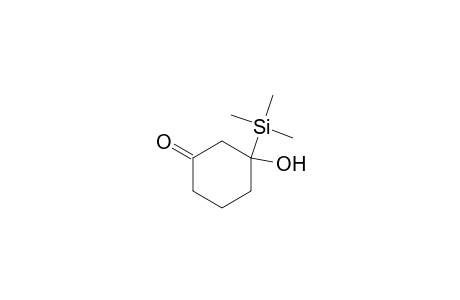 3-Hydroxy-3-trimethylsilyl-1-cyclohexanone