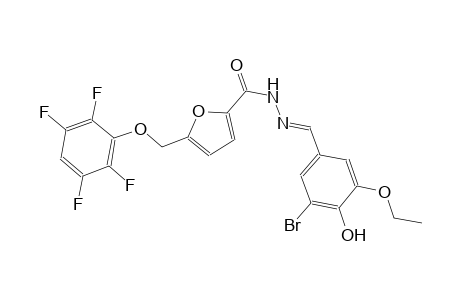 N'-[(E)-(3-bromo-5-ethoxy-4-hydroxyphenyl)methylidene]-5-[(2,3,5,6-tetrafluorophenoxy)methyl]-2-furohydrazide