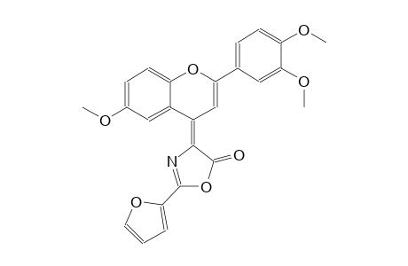 (4Z)-4-[2-(3,4-dimethoxyphenyl)-6-methoxy-4H-chromen-4-ylidene]-2-(2-furyl)-1,3-oxazol-5(4H)-one