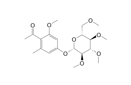 1-[2-Hydroxy-6-methyl-4-[(2S,3R,4S,5S,6R)-3,4,5-trihydroxy-6-(hydroxymethyl)oxan-2-yl]oxyphenyl]ethanone, 5me derivative