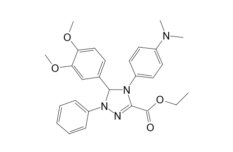 5-(3,4-Dimethoxy-phenyl)-4-(4-dimethylamino-phenyl)-1-phenyl-4,5-dihydro-1H-[1,2,4]triazole-3-carboxylic acid ethyl ester