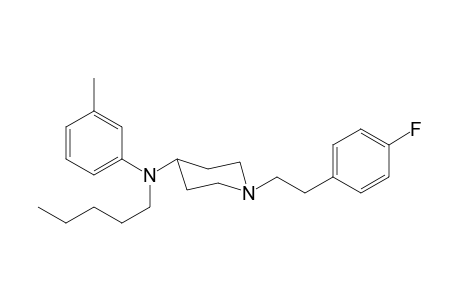 1-[2-(4-Fluorophenyl)ethyl]-N-3-methylphenyl-N-pentylpiperidin-4-amine