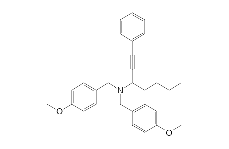 N,N-Bis(4-methoxybenzyl)-1-phenyl-1-heptyn-3-amine