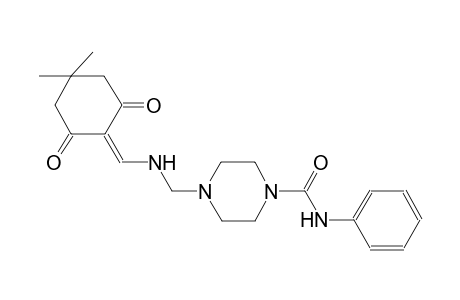 4-({[(4,4-dimethyl-2,6-dioxocyclohexylidene)methyl]amino}methyl)-N-phenyl-1-piperazinecarboxamide
