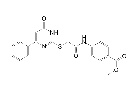 methyl 4-({[(6-oxo-4-phenyl-1,6-dihydro-2-pyrimidinyl)sulfanyl]acetyl}amino)benzoate