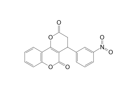 2H,5H-Pyrano[3,2-c][1]benzopyran-2,5-dione, 3,4-dihydro-4-(3-nitrophenyl)-