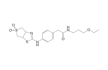 benzeneacetamide, 4-[(3a,4,6,6a-tetrahydro-5,5-dioxidothieno[3,4-d]thiazol-2-yl)amino]-N-(3-ethoxypropyl)-