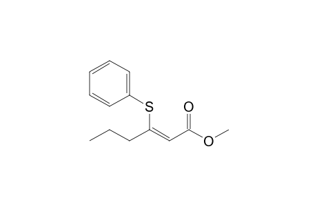 3-(Phenylsulfanyl)hex-2-enoic acid methyl ester