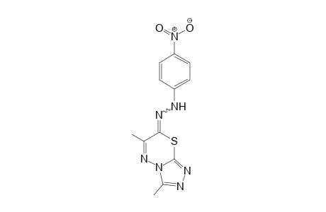 3,6-Dimethyl-7-(4-nitrophenyl)hydrazono-[1,2,4]triazolo[3,4-b][1,3,4]thiadiazine