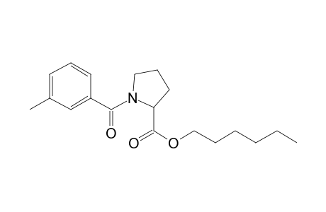 L-Proline, N-(3-methylbenzoyl)-, hexyl ester