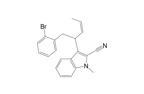 3-[1-(2-Bromobenzyl)-2-butenyl]-1-methylindole-2-carbonitrile
