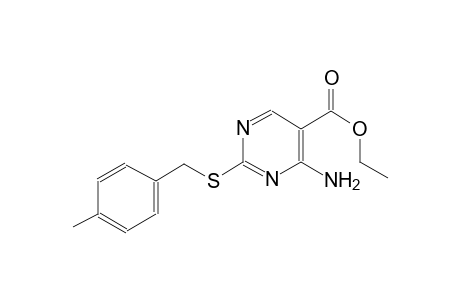 ethyl 4-amino-2-[(4-methylbenzyl)sulfanyl]-5-pyrimidinecarboxylate