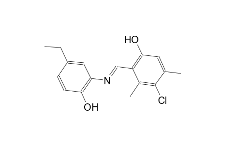 phenol, 4-chloro-2-[(E)-[(5-ethyl-2-hydroxyphenyl)imino]methyl]-3,5-dimethyl-