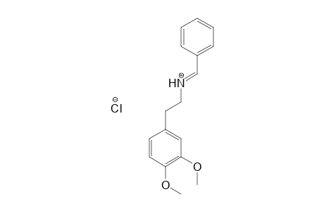 Benzeneethanamine, 3,4-dimethoxy-N-(phenylmethylene)-, hydrochloride