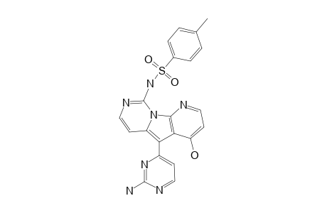 5-(2-AMINOPYRIMIDIN-4-YL)-4-HYDROXY-9-TOSYLAMINOPYRIDO-[3',2':4,5]-PYRROLO-[1,2-C]-PYRIMIDINE