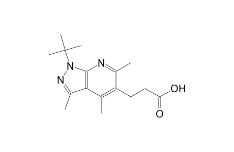 1H-pyrazolo[3,4-b]pyridine-5-propanoic acid, 1-(1,1-dimethylethyl)-3,4,6-trimethyl-