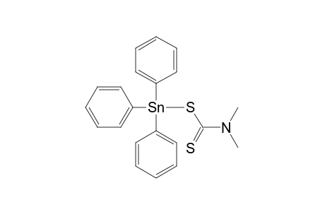 Dimethylthiocarbamoylthio-triphenyl-stannane