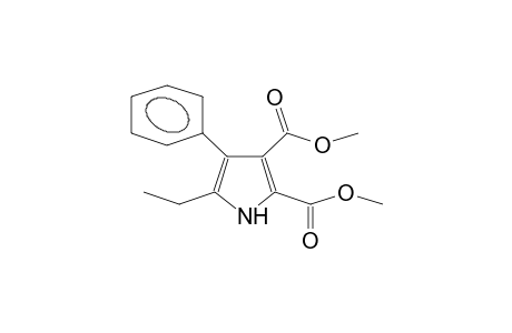 5-Ethyl-3-methoxycarbonyl-4-phenyl-1H-pyrrole-2-carboxylic acid, methyl ester