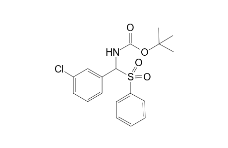 tert-Butyl (3-chlorophenyl)(phenylsulfonyl)methylcarbamate