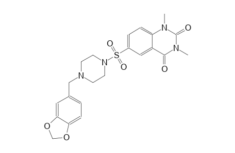 6-{[4-(1,3-benzodioxol-5-ylmethyl)-1-piperazinyl]sulfonyl}-1,3-dimethyl-2,4(1H,3H)-quinazolinedione