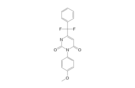 6-(DIFLUOROMETHYLPHENYL)-3-(4-METHOXYPHENYL)-2,4-PYRIMIDINDIONE