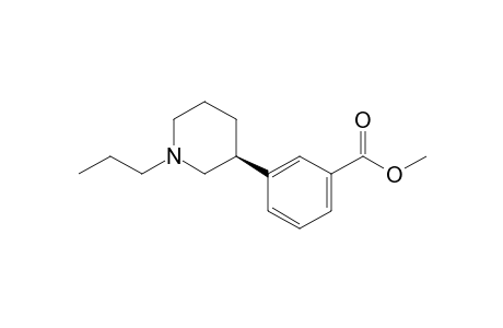 3-[(3S)-1-propyl-3-piperidinyl]benzoic acid methyl ester