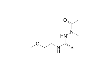 2-Acetyl-N-(2-methoxyethyl)-2-methylhydrazinecarbothioamide