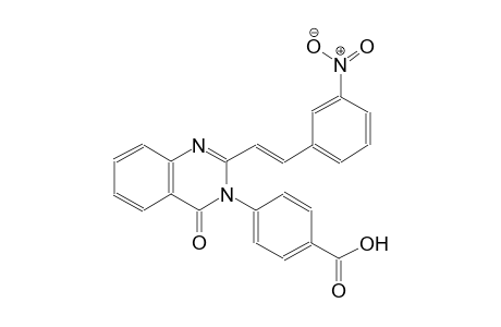 benzoic acid, 4-(2-[(E)-2-(3-nitrophenyl)ethenyl]-4-oxo-3(4H)-quinazolinyl)-