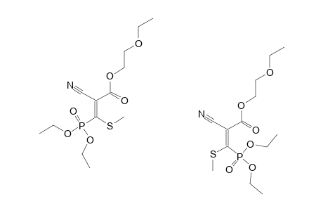 ETHOXYETHYL-2-CYANO-3-METHYLTHIO-3-(DIETHOXYPHOSPHONYL)-ACRYLATE