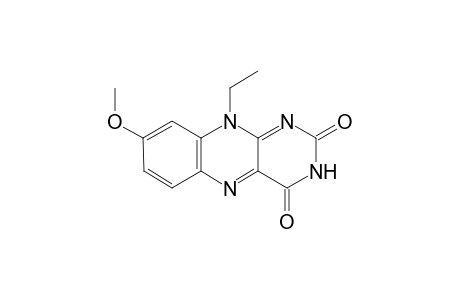 synthesis 10-Ethyl-8-methoxybenzo[g]pteridine-2,4(3H,10H)-dione
