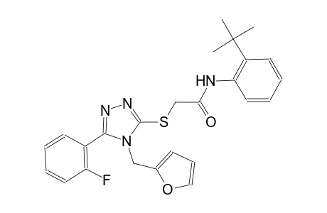 N-(2-tert-butylphenyl)-2-{[5-(2-fluorophenyl)-4-(2-furylmethyl)-4H-1,2,4-triazol-3-yl]sulfanyl}acetamide