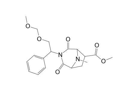 Methyl 3-[1-phenyl-2-(methoxymethoxy)ethyl]-3,8-diaza-8-methyl-2,4-dioxobicyclo[3.2.1]octane-7-carboxylate
