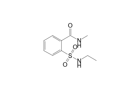 o-(N-Methylcarbamoyl)-N-ethylbenzenesulfonamide