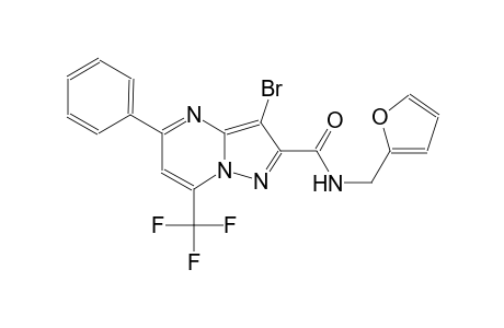3-bromo-N-(2-furylmethyl)-5-phenyl-7-(trifluoromethyl)pyrazolo[1,5-a]pyrimidine-2-carboxamide