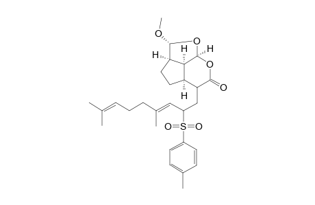 (2R,2aR,4aS,7aS,7bS)-5-[(3E)-4,8-Dimethyl-2-(4-methylphenyl)sulfonyl-3,7-nonadienyl]-2-methoxy-2a,3,4,4a,5,6,7a,7b-octahydro-2H-1,7-dioxacyclopenta[c,d]indene-6-one
