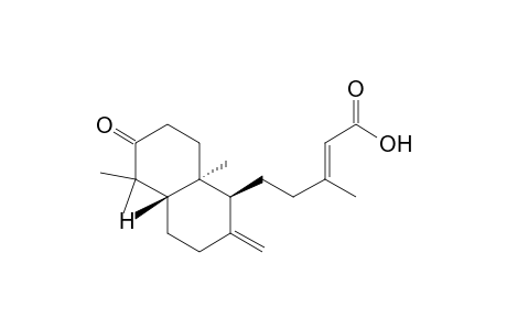 2-Pentenoic acid, 5-(decahydro-5,5,8a-trimethyl-2-methylene-6-oxo-1-naphthalenyl)-3-methyl-, [1S-(1.alpha.,4a.beta.,8a.alpha.)]-
