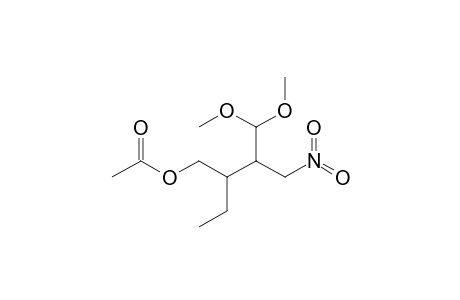 4,4-Dimethoxy-2-ethyl-3-(nitromethyl)butyl Acetate
