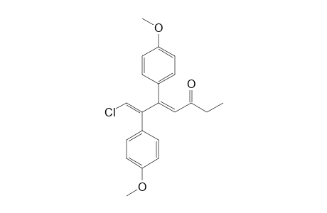 1-Chloro-2,3-bis(4-methoxyphenyl)hepta-1,3-dien-5-one