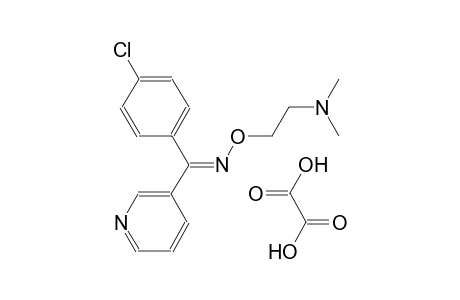 (E)-(4-chlorophenyl)(3-pyridinyl)methanone O-[2-(dimethylamino)ethyl]oxime oxalate