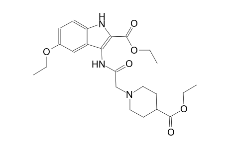 ethyl 5-ethoxy-3-({[4-(ethoxycarbonyl)-1-piperidinyl]acetyl}amino)-1H-indole-2-carboxylate