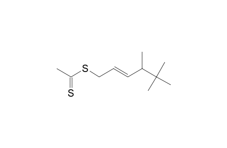 (E)-4,5,5-Trimethyl-2-hexenyl ethanedithioate