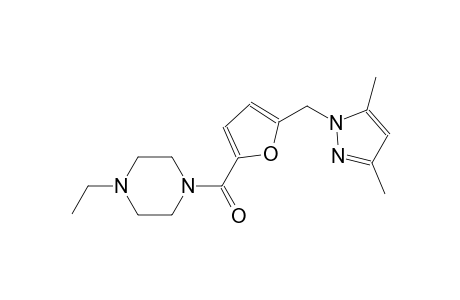 piperazine, 1-[[5-[(3,5-dimethyl-1H-pyrazol-1-yl)methyl]-2-furanyl]carbonyl]-4-ethyl-