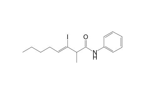 N-phenyl-3-iodo-2-methyl-3-octenamide