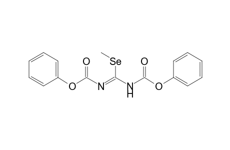 Methyl N,N'-bis(phenoxycarbonyl)imidoselenocarbamate